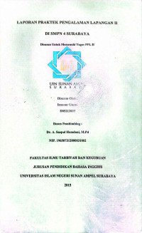 Image of Laporan Praktik Pengalaman Lapangan II di SMPN 4 Surabaya