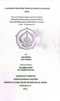Image of Laporan Praktik Pengalaman Lapangan (PPL) II